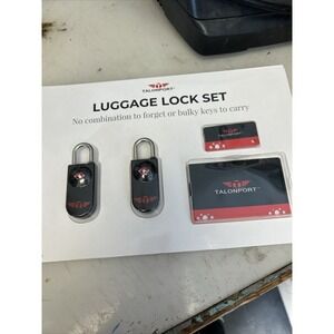 Keyless TSA Approved Luggage Locks with Card Keys & No Combo to Forget (2 Pack)